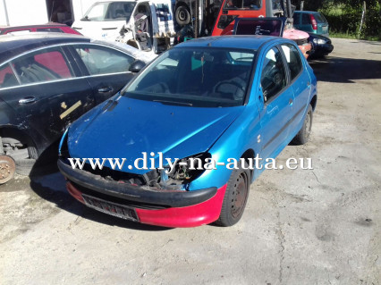 Peugeot 206 modrá metalíza na díly ČB / dily-na-auta.eu