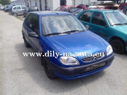 Citroen Saxo 1,1 modrá na náhradní díly ČB / dily-na-auta.eu