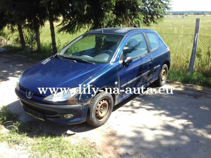 Peugeot 206 modrá tmavá na náhradní díly ČB / dily-na-auta.eu