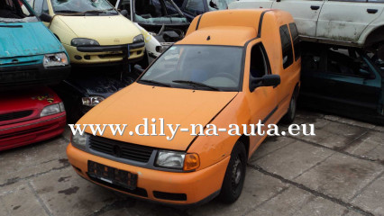 VW Caddy oranžová na náhradní díly Praha