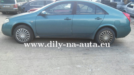 Nissan Primera P12 zelená na díly ČB / dily-na-auta.eu