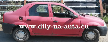 Dacia Logan červená na díly Brno / dily-na-auta.eu