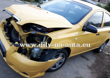Chevrolet Aveo žlutá na díly Brno / dily-na-auta.eu Chevrolet Aveo žlutá na díly Brno / dily-na-auta.eu