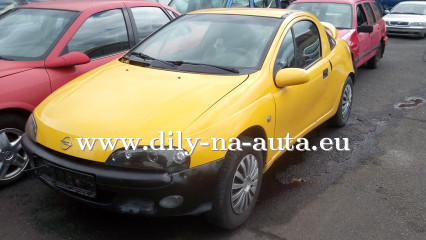 Opel Tigra žlutá - díly z tohoto vozu / dily-na-auta.eu
