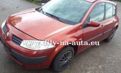 Renault Megane červená na náhradní díly Brno