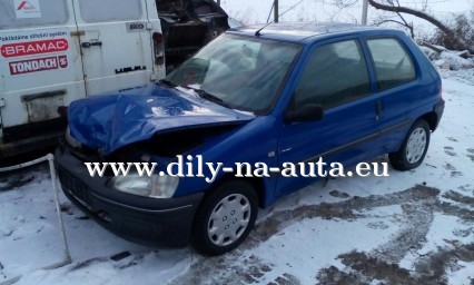 Peugeot 106 modrá na náhradní díly ČB / dily-na-auta.eu