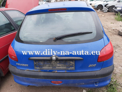 Peugeot 206 modrá na náhradní díly Pardubice / dily-na-auta.eu