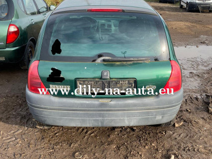 Renault Clio zelená na náhradní díly Pardubice / dily-na-auta.eu