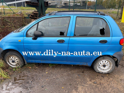 Daewoo Matiz modrá na náhradní díly Pardubice / dily-na-auta.eu
