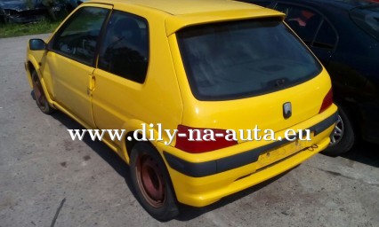 Peugeot 106 žlutá na náhradní díly České Budějovice / dily-na-auta.eu